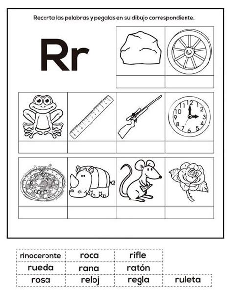 Tareitas Objetos Con R Actividades Con La Letra R Lectoescritura