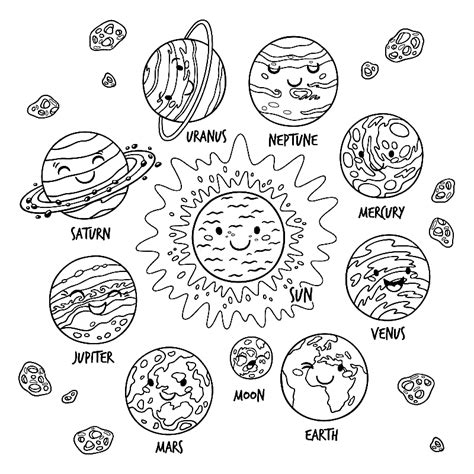 39 Solar System Coloring Pages