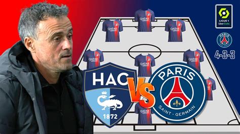 LE HAVRE VS PSG PSG POTENTIAL STARTING LINEUP LIGUE 1 FRANCE 2023