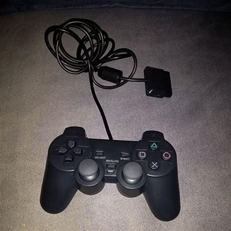 Controle Joystick Ps Ps Anal Gico Preto Fio Shopee Brasil