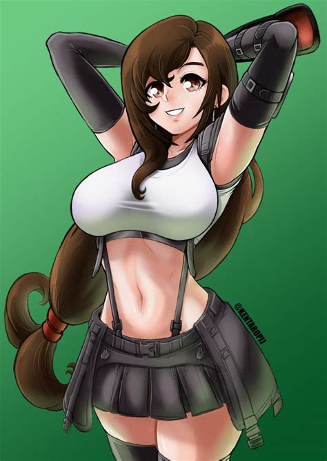 「tifa Ffvii25th Ff725周年 Ff7 Ff725th」james Valle Kawaiikon 504のイラスト