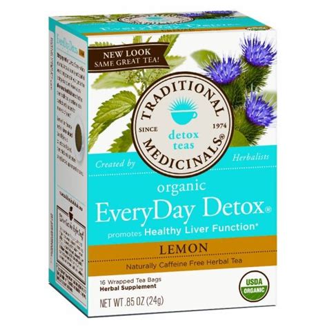 Traditional Medicinals Organic Everyday Detox Lemon Tea 16 Teabags