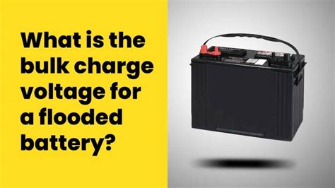 What is the bulk charging voltage for a flooded battery?