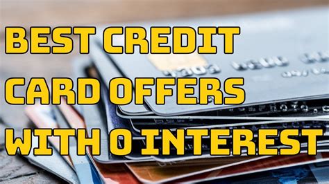 Best Credit Card Offers With 0 Interest ⏬👇 Youtube