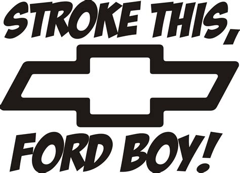 Funny Chevy Vinyl Decal Sticker Duramax Ford Hq 5x7 Any Colo