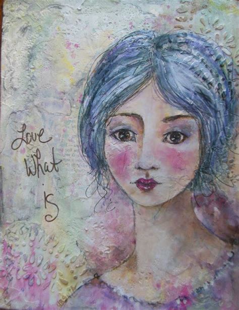 Love What Is Whimsical Face Portrait By Lightlovelydesigns On Etsy