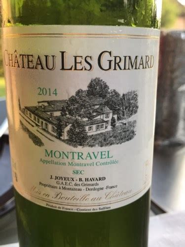 Ch Teau Les Grimard Montravel Sec Vivino United States