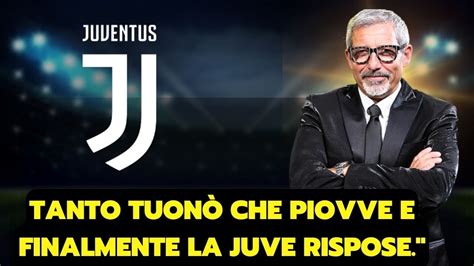 Tanto tuonò che piovve e finalmente la Juve rispose NOTIZIE DA