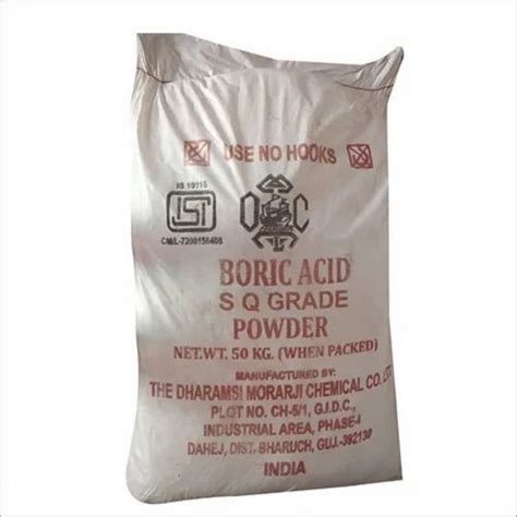 Industrial Grade Boric Acid Powder 10043 35 3 50 Kg Bag At Rs 70 Kg In Kolkata