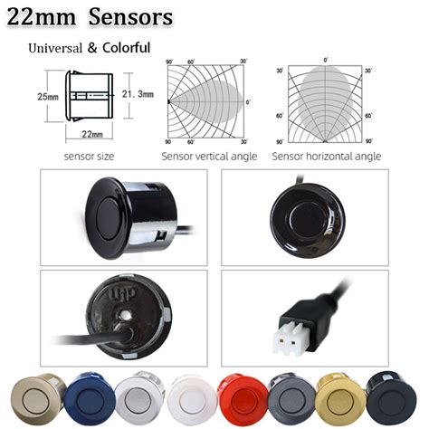 Sensor De Estacionamento Reverso 4 22mm Sensores Kit Completo