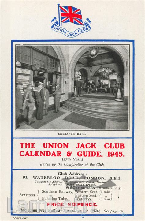 Union Jack Club Guide Waterloo Landmarklandmark