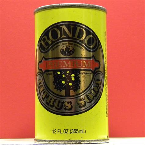 Rondo Citrus Soda Can Packed By Coca Cola Bottling Co Of Madison