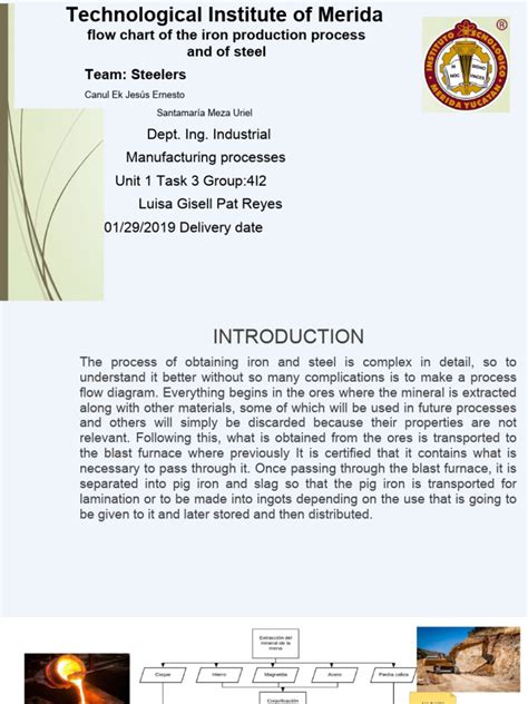 steel manufacturing process flow chart