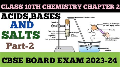 Class 10th Science Chapter 2 Acids Bases And Salts Part 2 Cbse Board