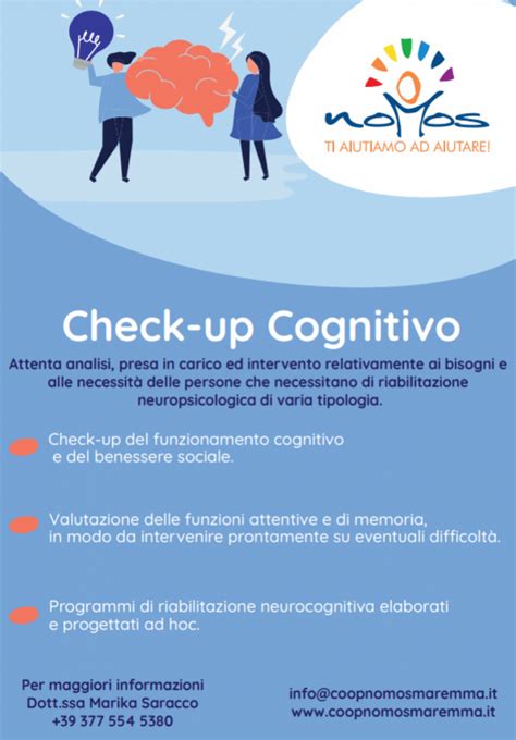 Benessere Cerebrale Un Check Up Gratuito Del Funzionamento Cognitivo