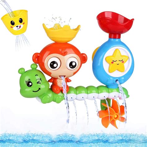 Baby Bath Toys, Bath Toys for 2, 3, 4+ Years Old Boys Girls Toddlers Kids Older Children, Monkey ...