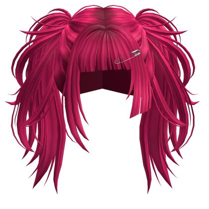 Anime Hime Fluffy Pigtails Hot Pink Roblox