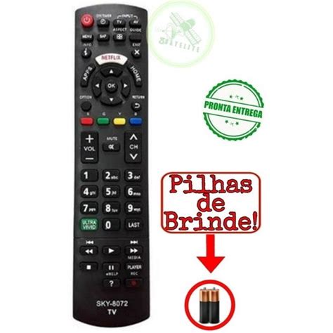 Controle Remoto Panasonic Viera Led Lcd Netflix Ultra Vivid Submarino