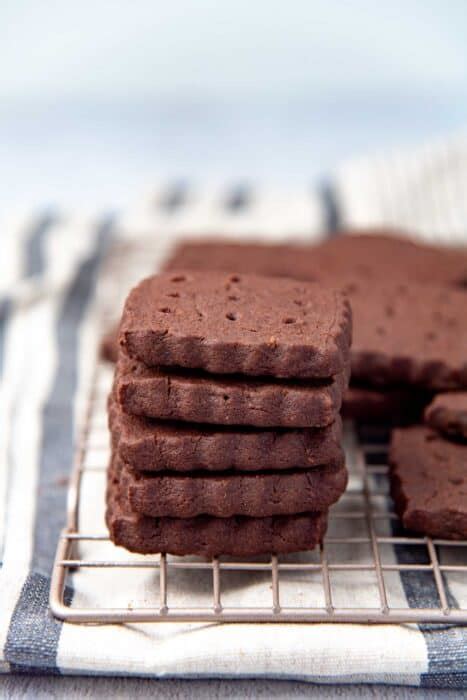 Easy Chocolate Shortbread Cookies - The Flavor Bender