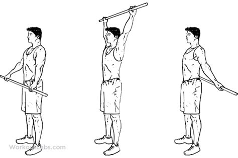 Shoulder Pole / Broomstick Stretch | WorkoutLabs