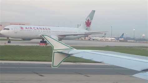 Air Canada A Morning Pushback Taxi Takeoff From Toronto Pearson