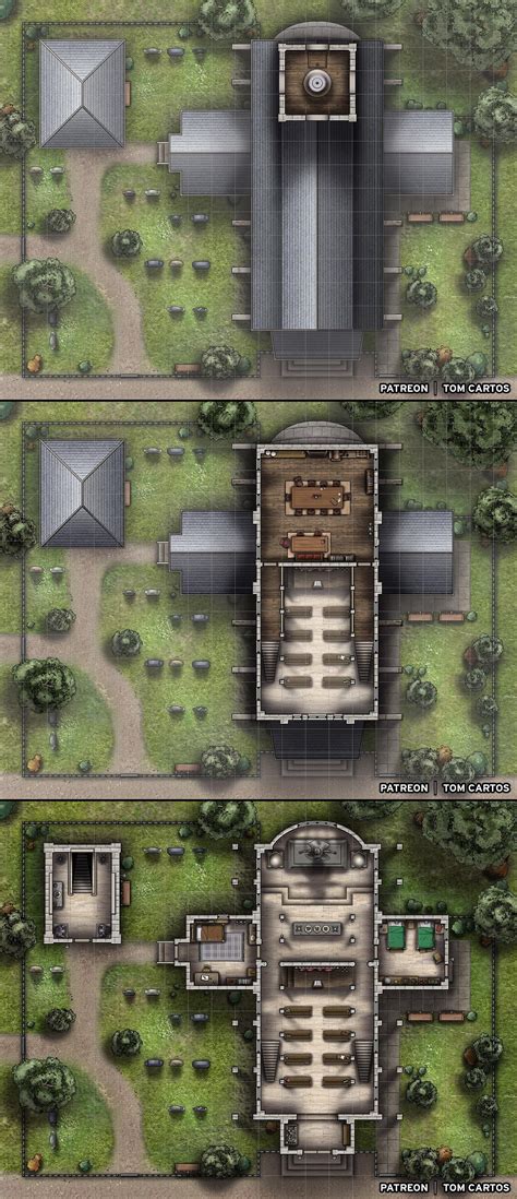 Battlemap Church Church Of The Everlight A Three Storey Church