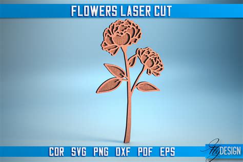 Flower Laser Cut Svg Laser Flower Svg Graphic By Flydesignsvg · Creative Fabrica