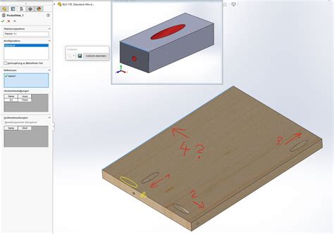 Formwerkzeug lässt sich nicht an Kante ausrichten DS SolidWorks