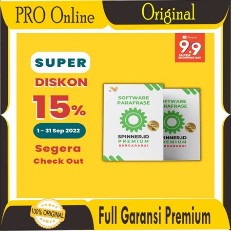 Jual Pro Online Garansi Spinner Pro Lifetime Parafrase Bahasa