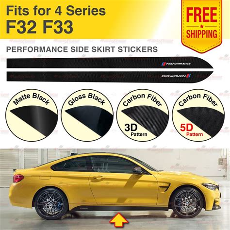 Performance Sport Side Skirt Stripes Body Decoration Vinyl Decals Graphic Stickers Designed For