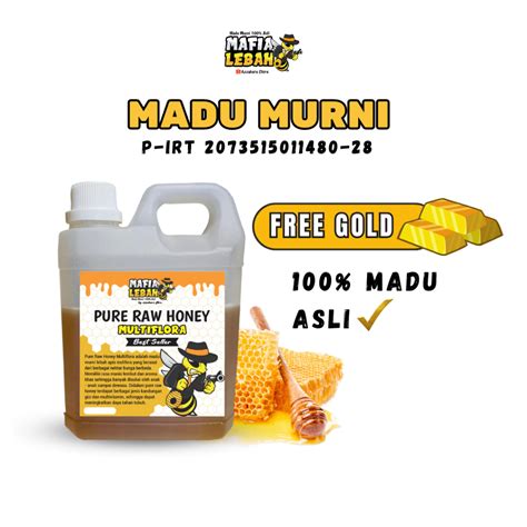 Jual Madu Murni 100 Madu Asli Pure Raw Honey MULTIFLORA Shopee