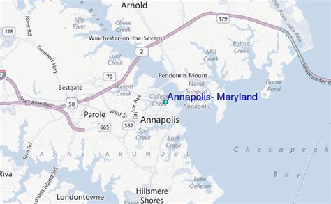 Annapolis Maryland Tide Station Location Guide