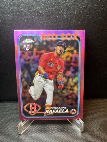 Topps Chrome Pink Refractor Ceddanne Rafaela Rc Boston