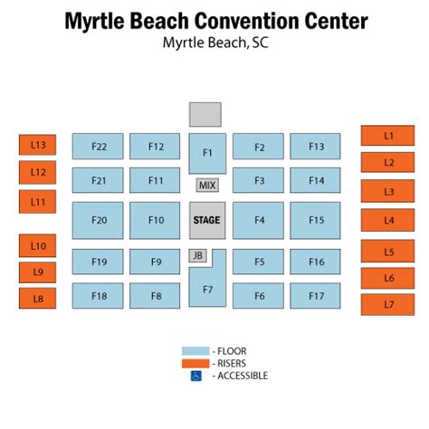 Myrtle Beach Convention Center Seating Chart Vivid Seats