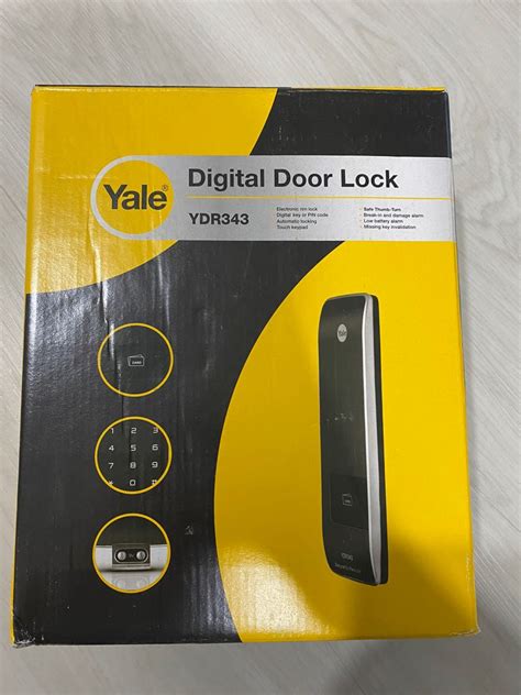 Yale YDR 343 Digital Door Lock Furniture Home Living Security