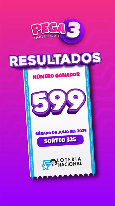 Pega3 de Ecuador Sorteo de Pega3 del Sábado 6 de Julio de 2024