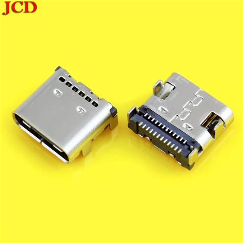 JCD conector USB 3 1 tipo C Conector de 24 Pines ángulo recto tipo C