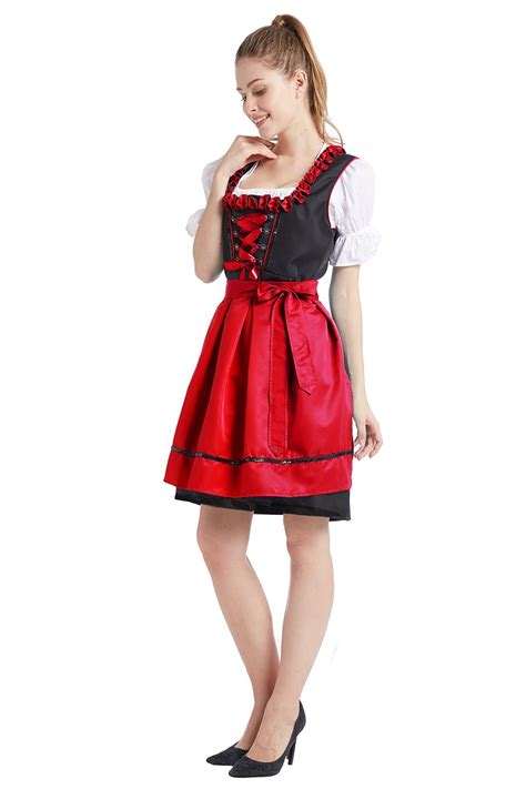 Ladies Beer Maid Wench Costume Oktoberfest Gretchen German Fancy Dress