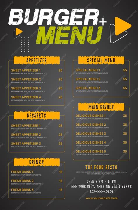 premium vector  menu    menu