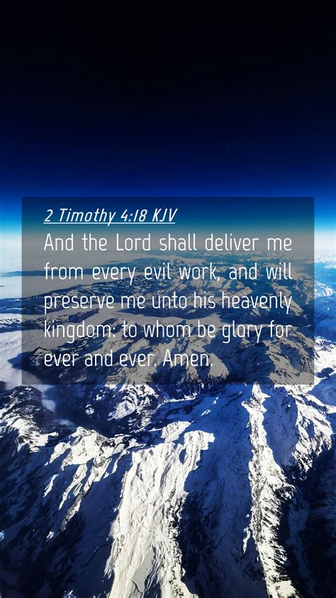 Timothy Kjv Mobile Phone Wallpaper And The Lord Shall Deliver