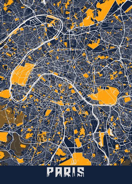 Paris City Map Mccyle Khan