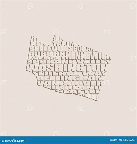 Kirkland Outline Map Cartoon Vector | CartoonDealer.com #357621993
