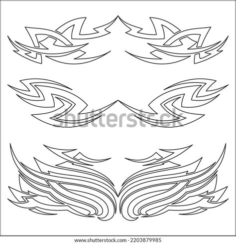 Tribal Tattoos Black Color Suitable All Stock Vector (Royalty Free ...