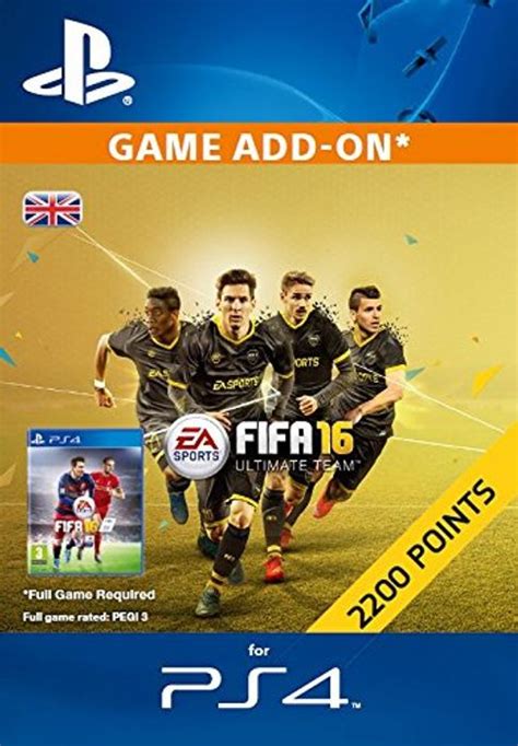 2 200 Fifa 16 Points Uk Ps4 Cdkeys