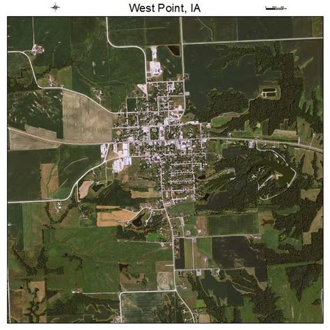 Aerial Photography Map of West Point, IA Iowa