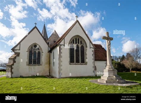 Holy Cross Church In Binsted Village Hampshire England Uk Stock