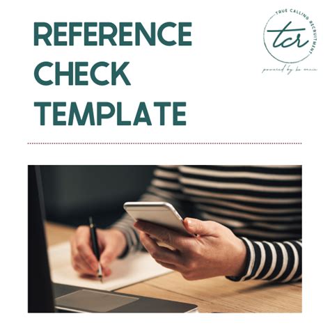 Reference Check Template Hr Annie Consulting