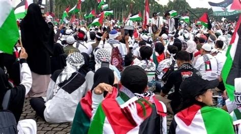 7 Fakta Aksi Bela Palestina Di Monas Ini Sederet Tokoh Dan Artis Yang