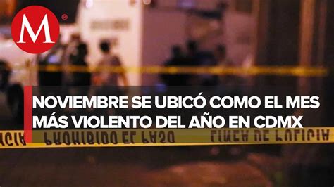 Noviembre Fue El Mes Con M S Homicidios Dolosos Y Feminicidios En La