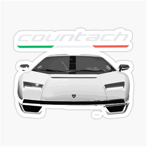 "2022 Countach" Sticker for Sale by FromThe8Tees | Redbubble